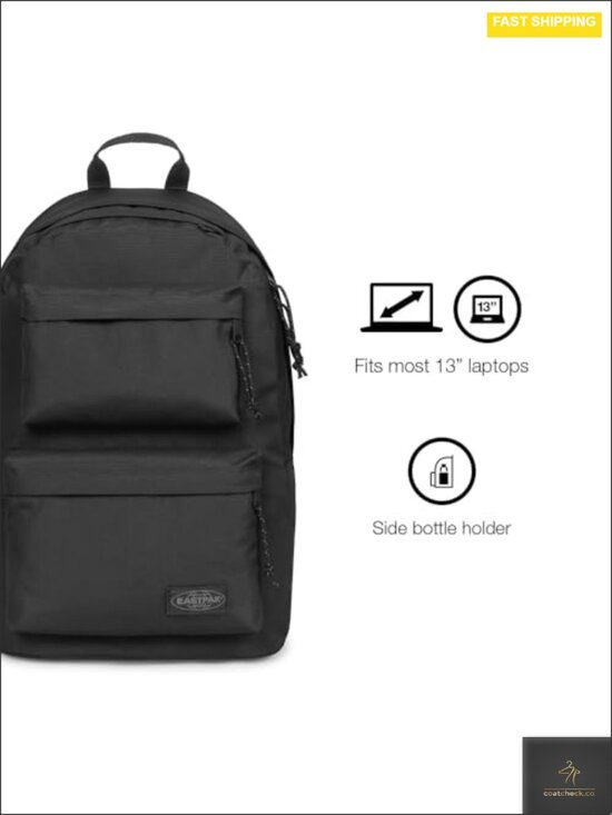 Padded Double Laptop Backpack - 24L with Dual Front Pockets, Adjustable Straps main image 3